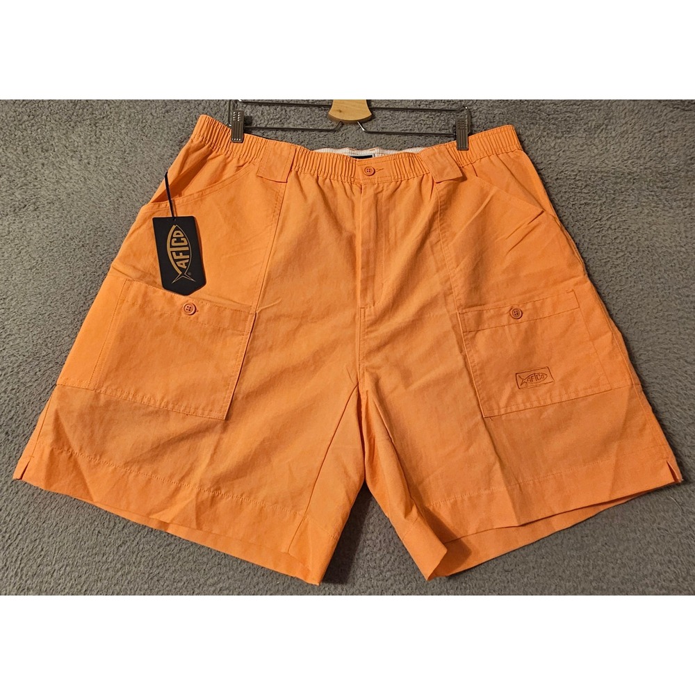 AFTCO Original Fishing Shorts Mens 42 Pink Recycled Nylon 8 Inch Inseam NWT